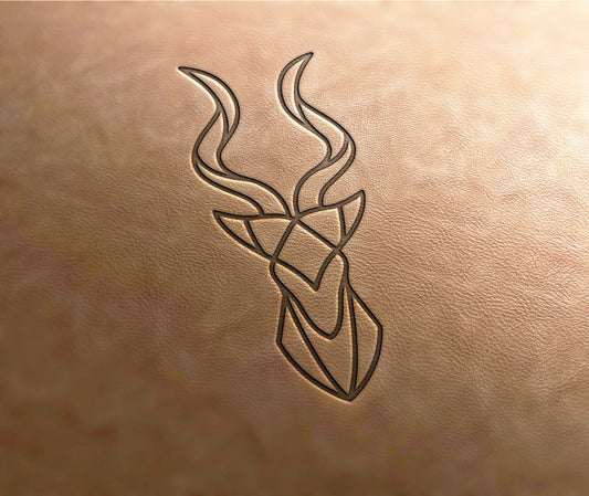 Leather Stamp (Delrin material): Antelope #2, leather stamps, custom leather stamp, leather tools, craft tools, embossing tools