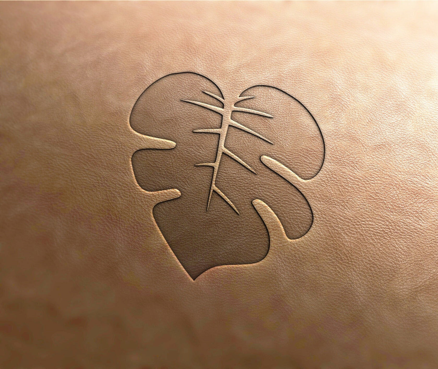 Leather Stamp (Delrin material) Monstera leaf #1, leather stamps, custom leather stamp, leather tools, craft tools, embossing tools