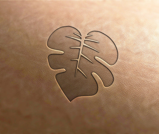 Leather Stamp (Delrin material) Monstera leaf #1, leather stamps, custom leather stamp, leather tools, craft tools, embossing tools