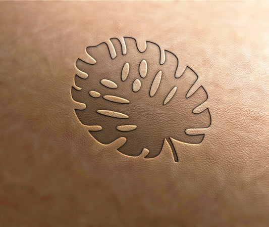 Leather Stamp : Monstera leaf 2 - Delrin Material