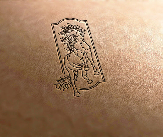 Leather Stamp  horse 4 - Delrin Material