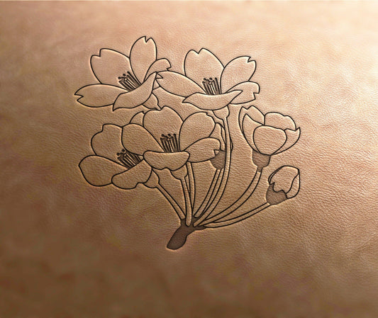 Leather Stamp Flower stamp 2 - Delrin Material