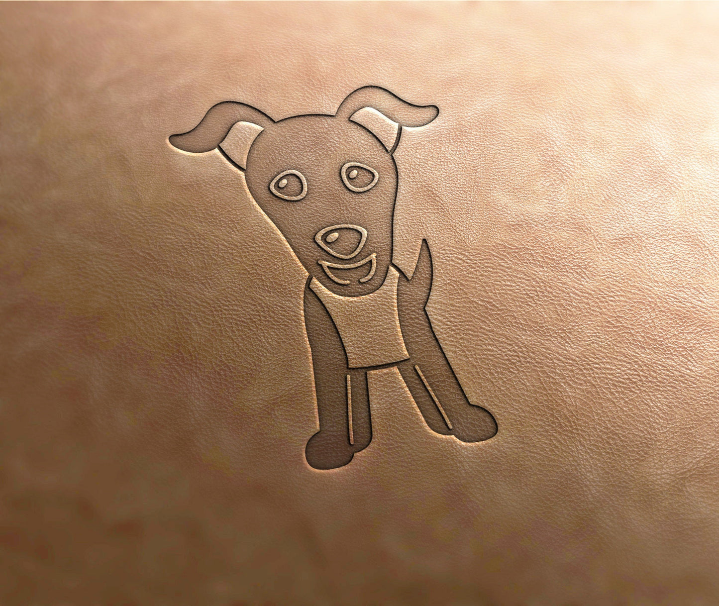 Leather Stamp : dog 1 - Delrin Material