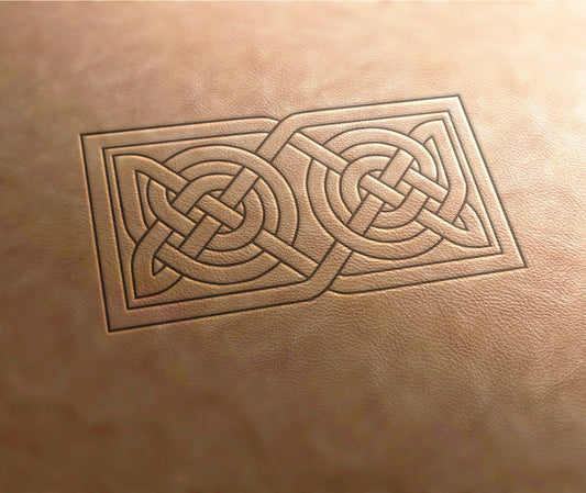 Leather Stamp (Delrin), Celtic stamp#19, Celtic knot stamp, Celtic ornament stamp, leather tools, craft tools, custom leather stamp