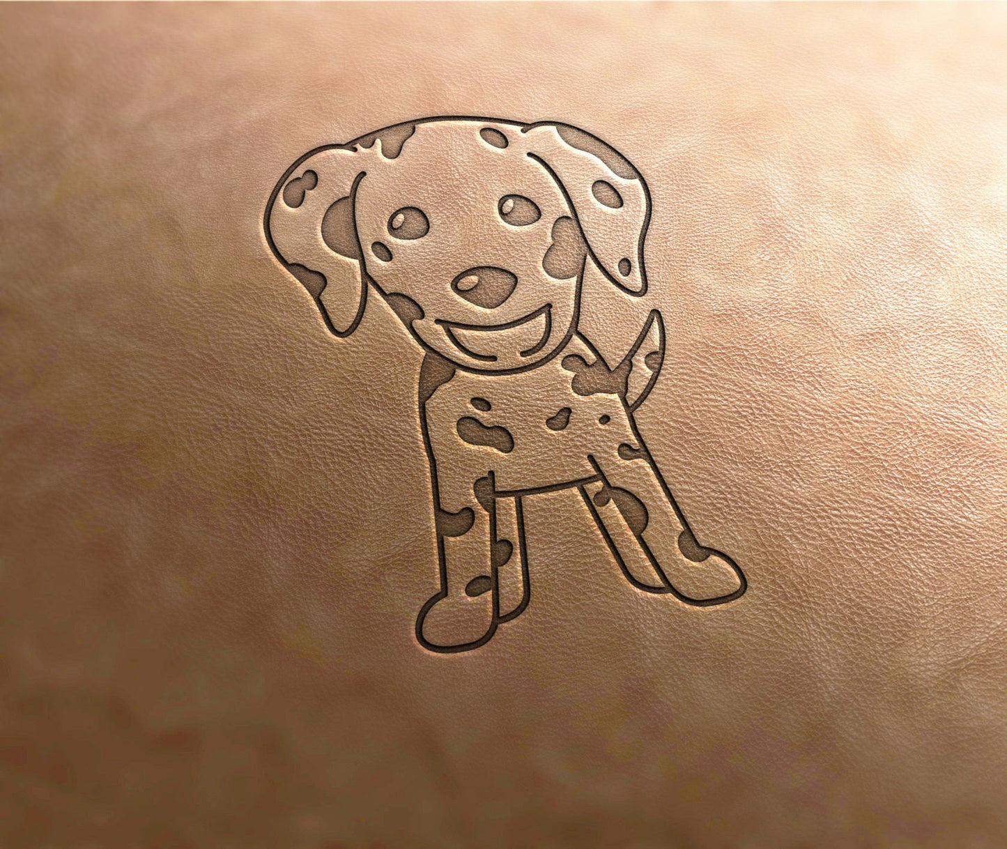 Leather Stamp : dog 3 - Delrin Material