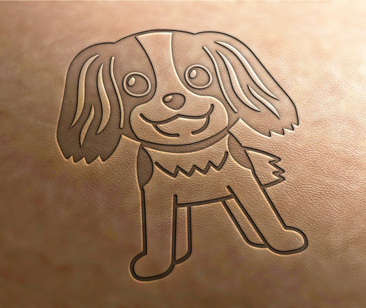 Leather Stamp : dog stamp 17 - Delrin Material