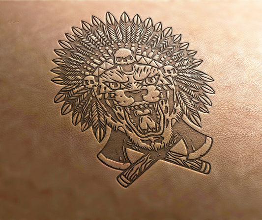 Leather Stamp : shamanic - Delrin Material