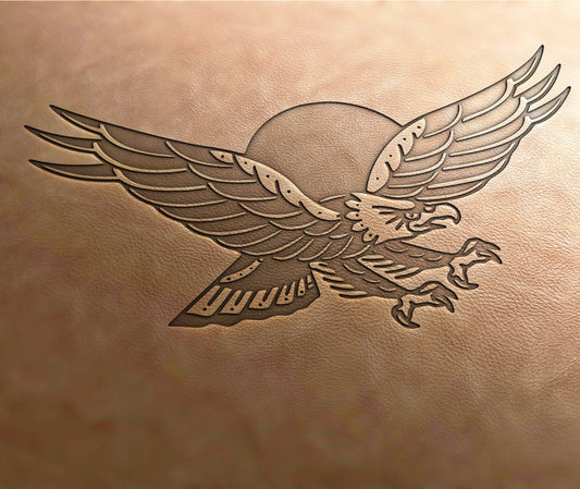 Leather Stamp , eagle stamp - Delrin Material