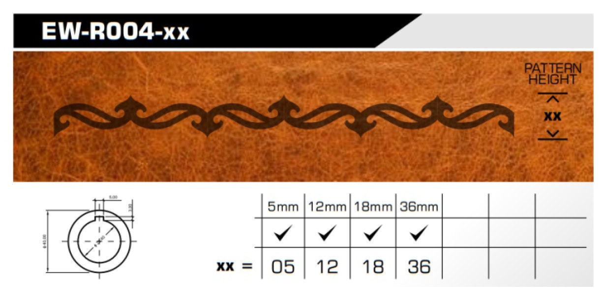 Leather Stamp: embossing wheel - EW-R004