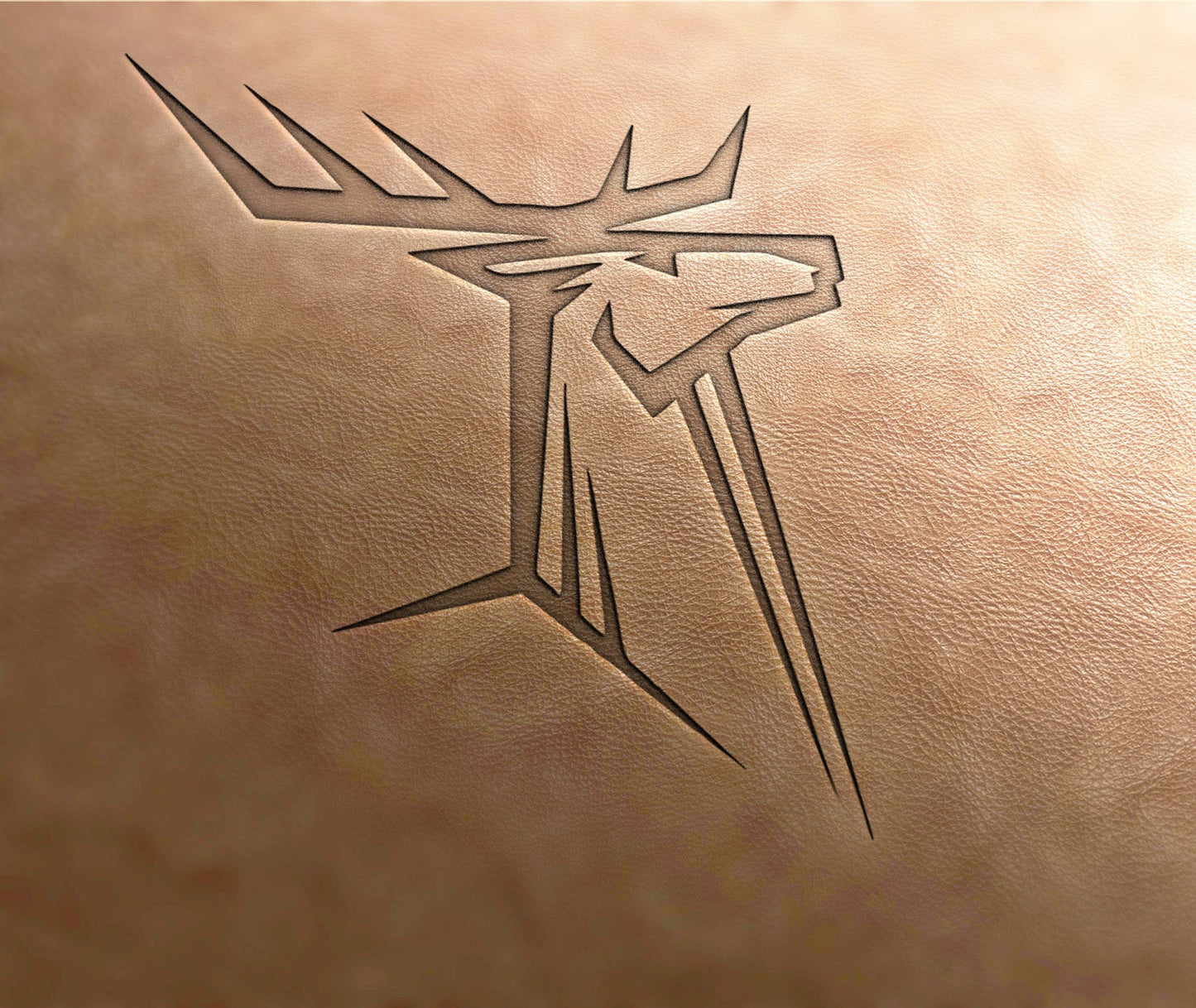 Leather Stamp (Delrin), deer stamp#7, linear deer stamp, geometric stamp, leather tool, leather tools, craft tools, custom leather stamp