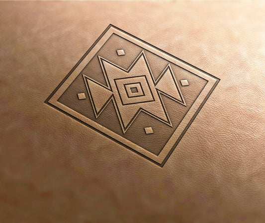 Leather Stamp: Aztec pattern 8 - Delrin Material