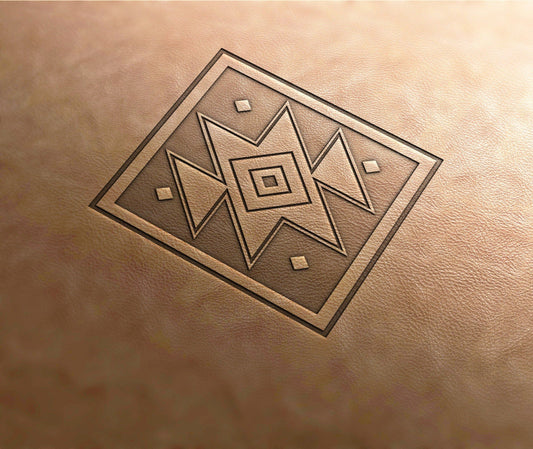 Leather Stamp , Aztec pattern#8 - Delrin Material