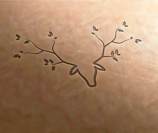 Leather Stamp (Delrin material): Deer head, deer stamp, leather stamps, custom leather stamp, leather tools,craft tools, embossing tools