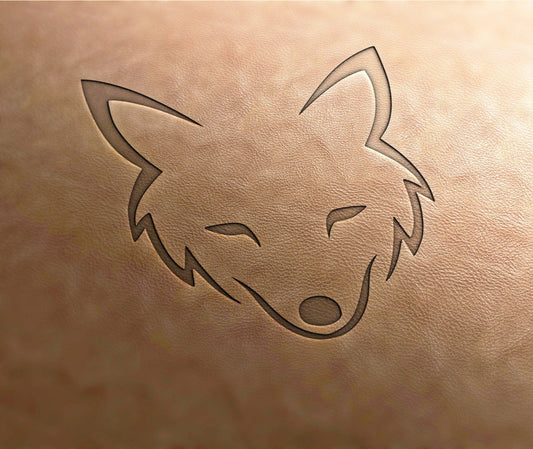 Leather Stamp linear fox 1 - Delrin Material