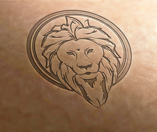 Leather Stamp : lion stamp - Delrin Material