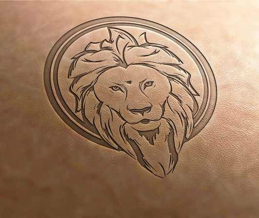 Leather Stamp (Delrin material): lion stamp, lions head, leather stamps, custom leather stamp, leather tools, craft tools, embossing tools