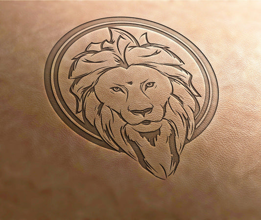 Leather Stamp : lion - Delrin Material