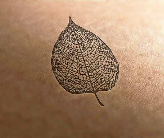 Leather Stamp : Leaf  - Delrin Material