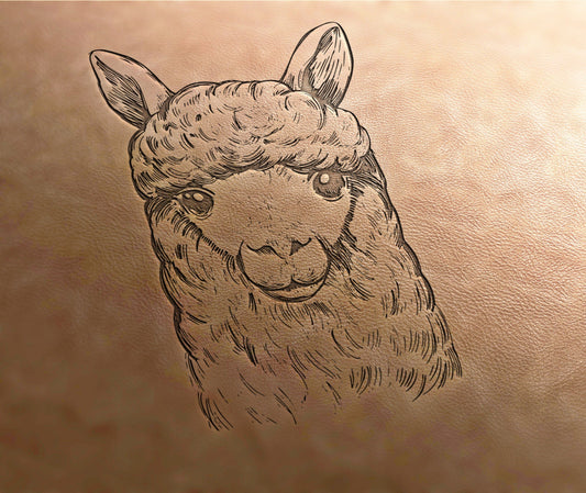Leather Stamp (Delrin material) Lama stamp, Alpaca stamp, leather stamps, custom leather stamp, leather tools, craft tools, embossing tools