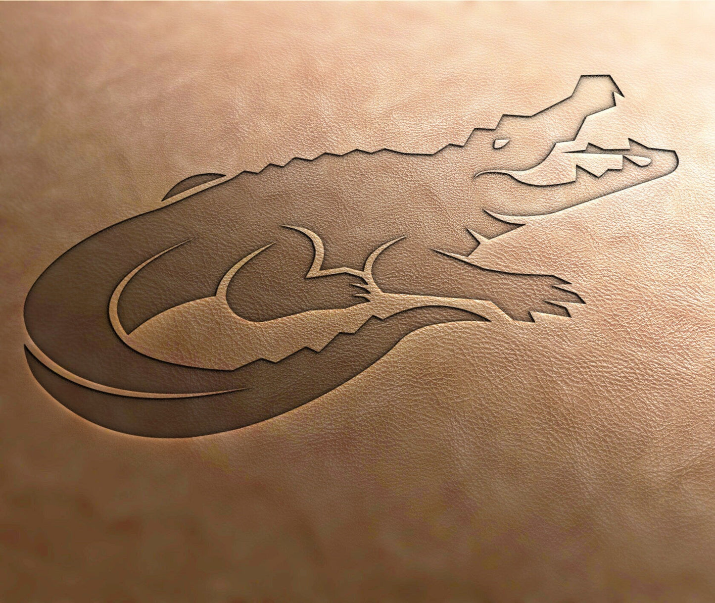 Leather Stamp alligator stamp - Delrin Material