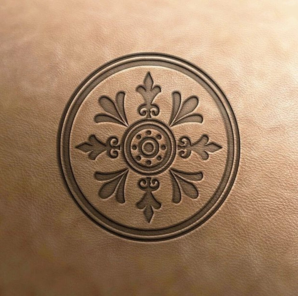 Delrin Leather Stamp tile 2, leather tools, leather stamps, custom leather stamps, craft tools, embossing plate