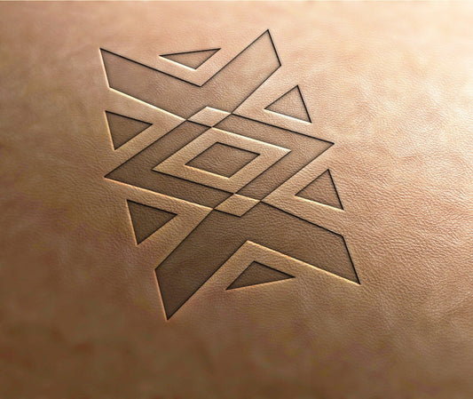 Leather Stamp , Aztec pattern 33 - Delrin Material