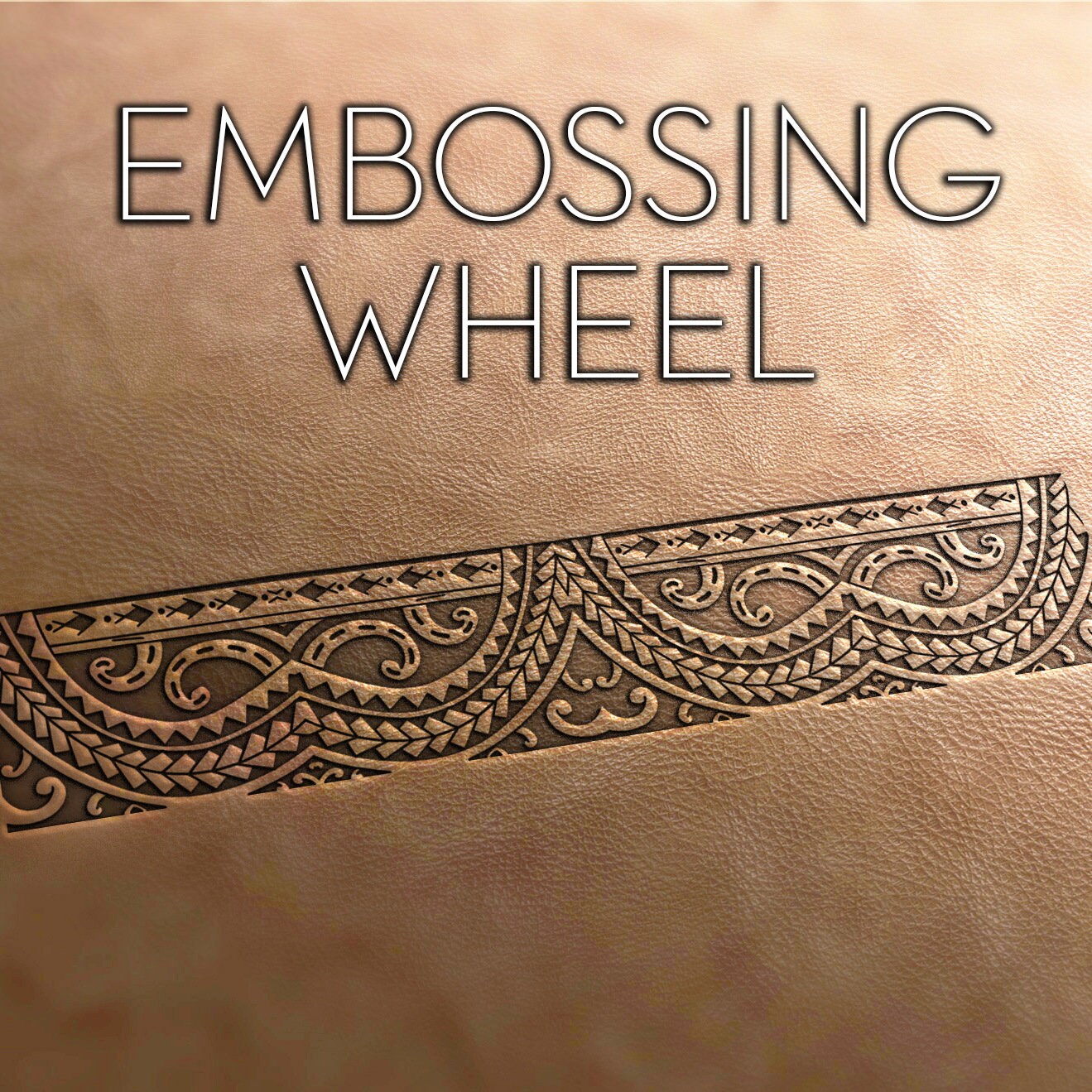 Leather Stamp: embossing wheel, leather tools, leather stamps, craft tools, embossing tools, Maori pattern, tribal stamp