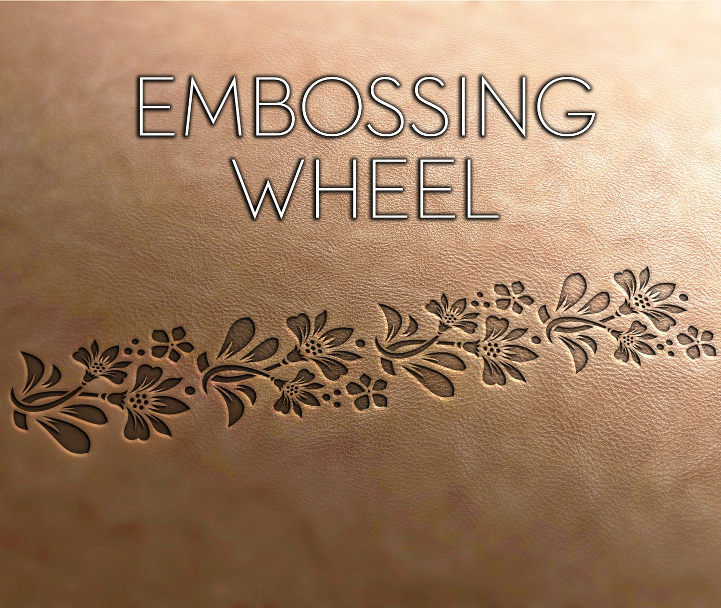 Leather Stamp: embossing wheel, flower patter, belt embossing, leather crafts, leather tools