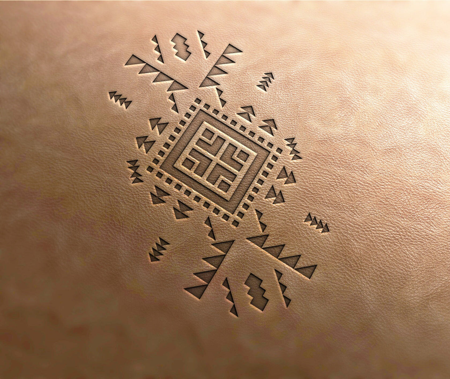 Leather Stamp (Delrin), Aztec pattern#21, boho stamp, geometric stamp, leather tool, leather tools, craft tools, custom leather stamp
