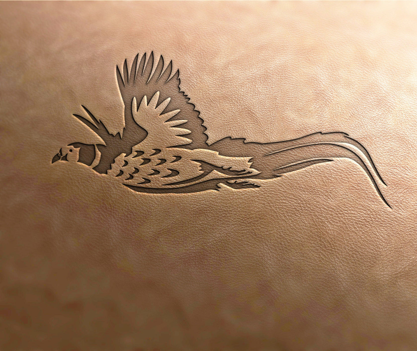 Delrin Leather Stamp ;Pheasant stamp, bird stamp, hunting stamp, leather tools, craft tools, leather stamp, leather stamps, embossing tools