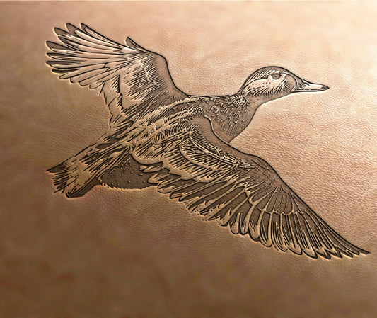 Leather Stamp : Duck stamp, - Delrin Material