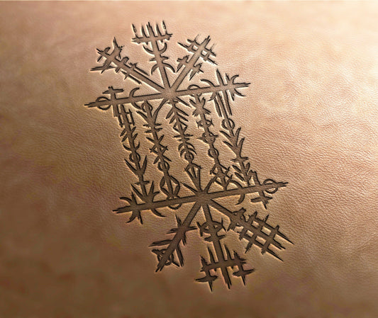 Leather Stamp : Nordic - Delrin Material