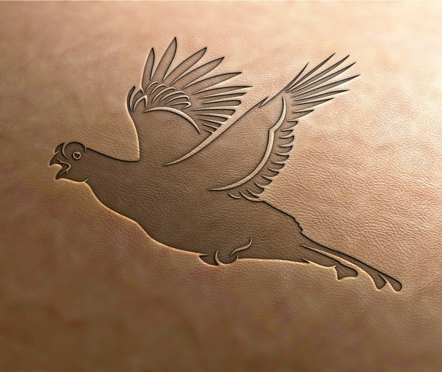 Leather Stamp : Pheasant - Delrin Material