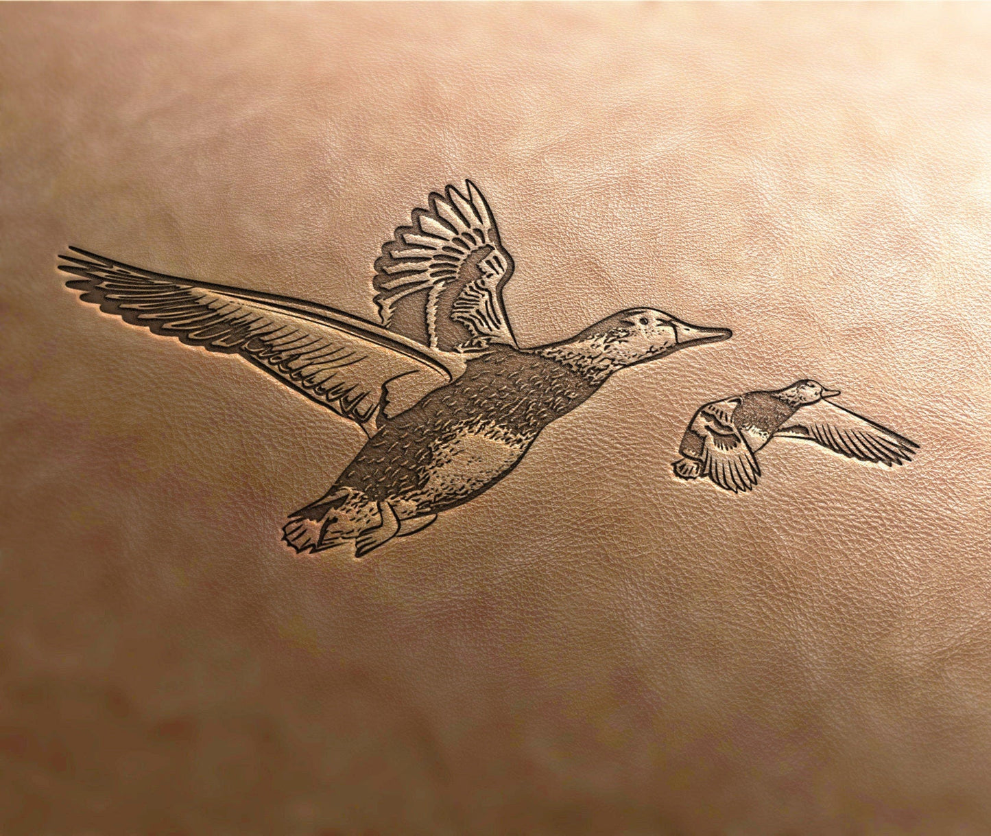 Leather Stamp :Duck stamp - Delrin Material