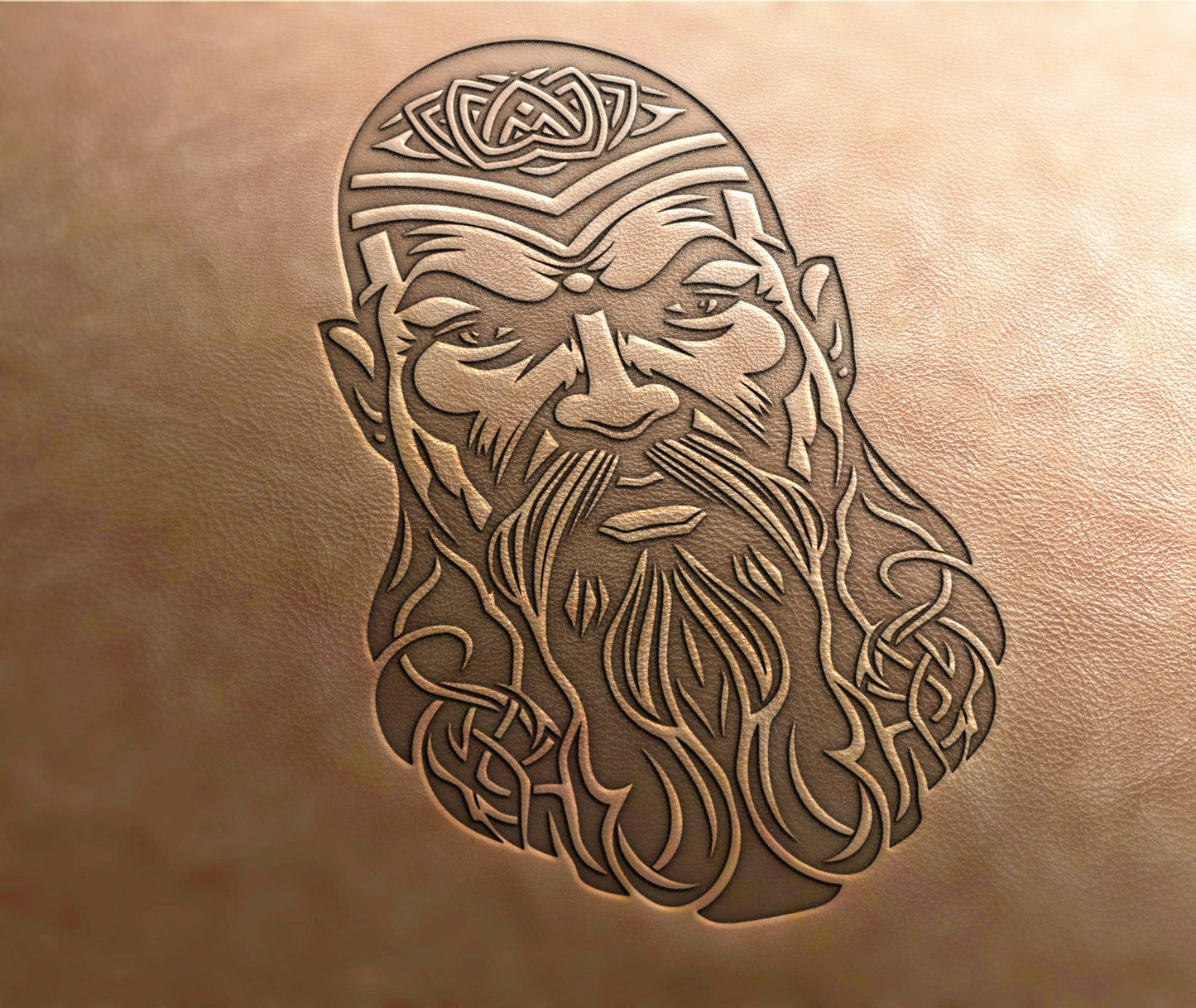 Leather Stamp (Delrin material), warrior stamp, Celtic knot stamp, leather stamps, custom leather stamp, leather tools, embossing tools