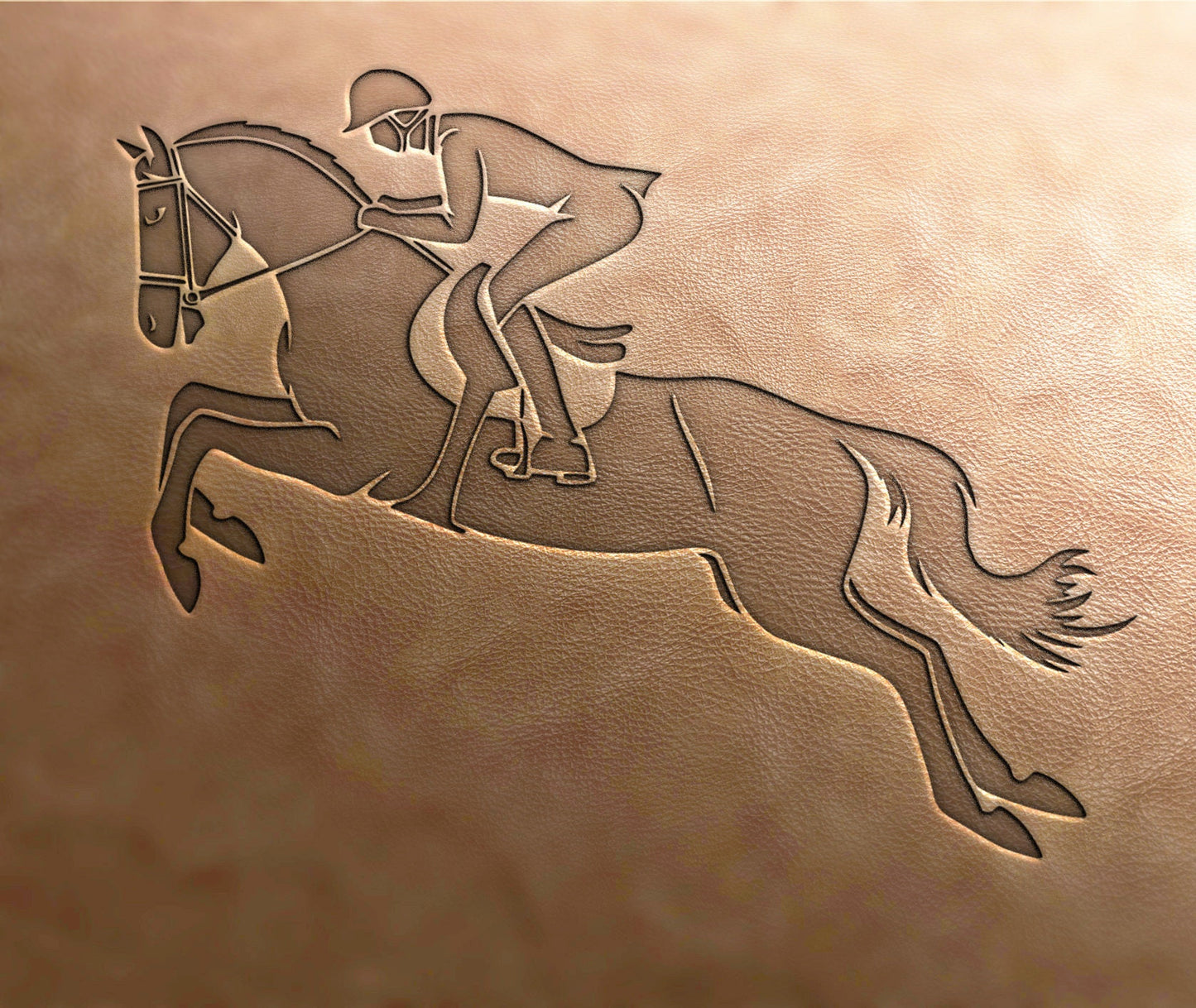 LeatherStamp : horse - Delrin Material