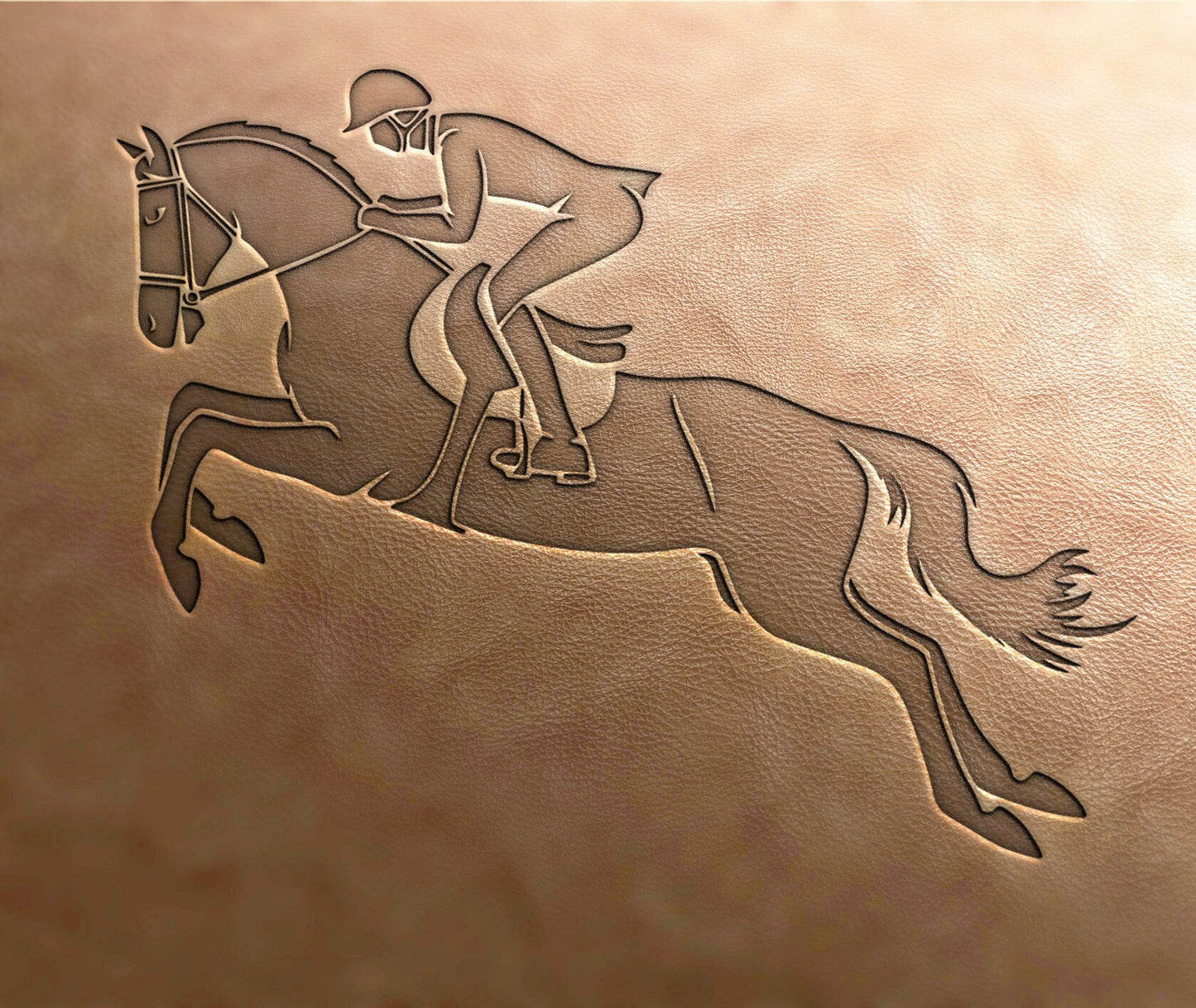 LeatherStamp: horse stamp - Delrin Material