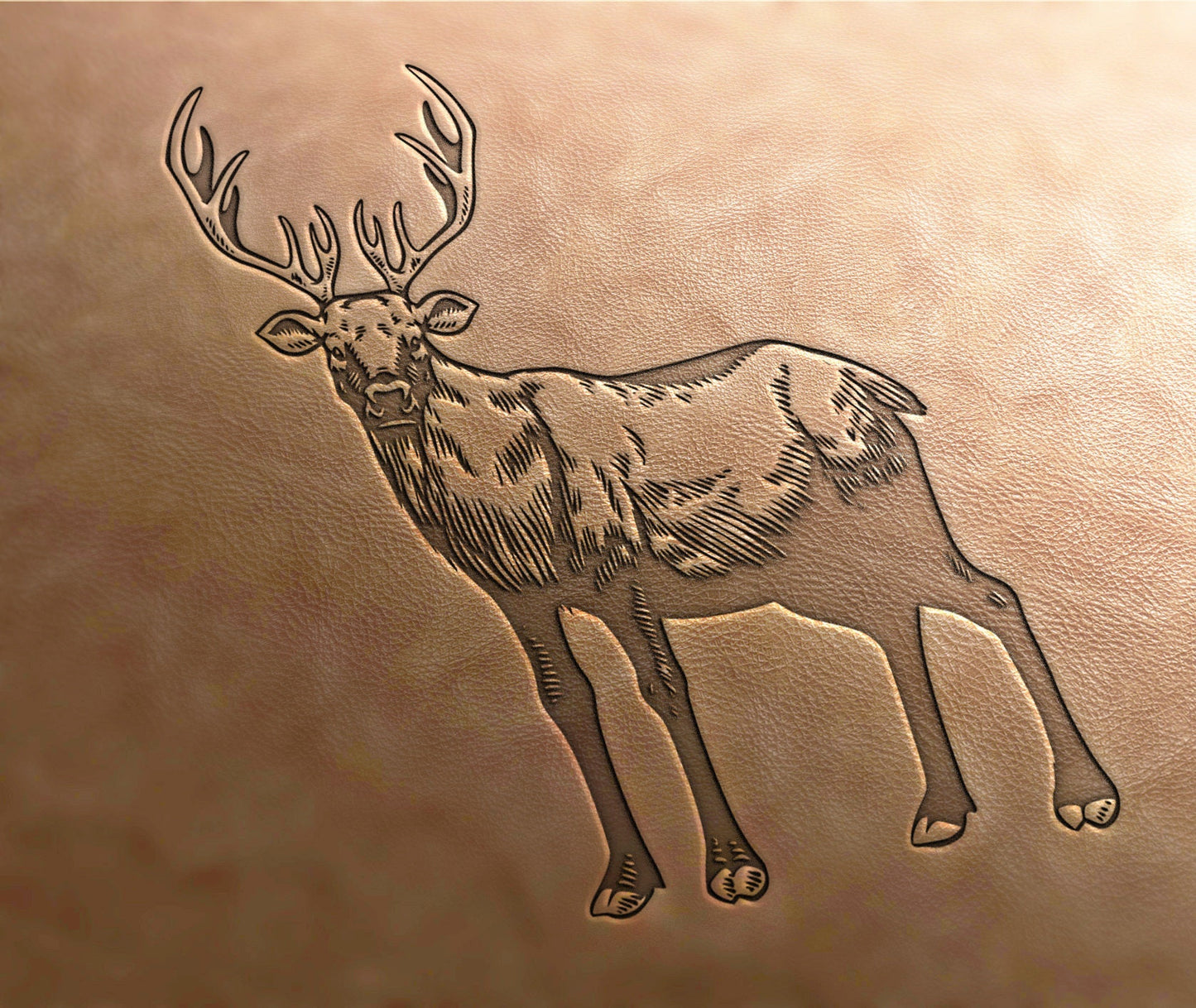 Leather Stamp : Deer - Delrin Material