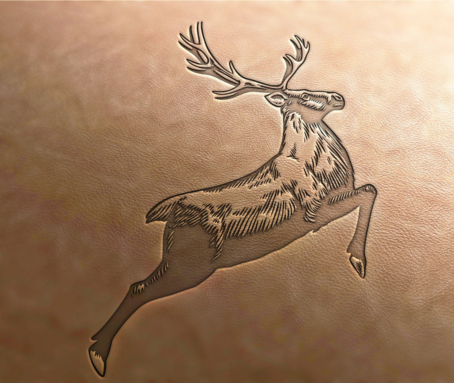 Leather Stamp : Deer - Delrin Material