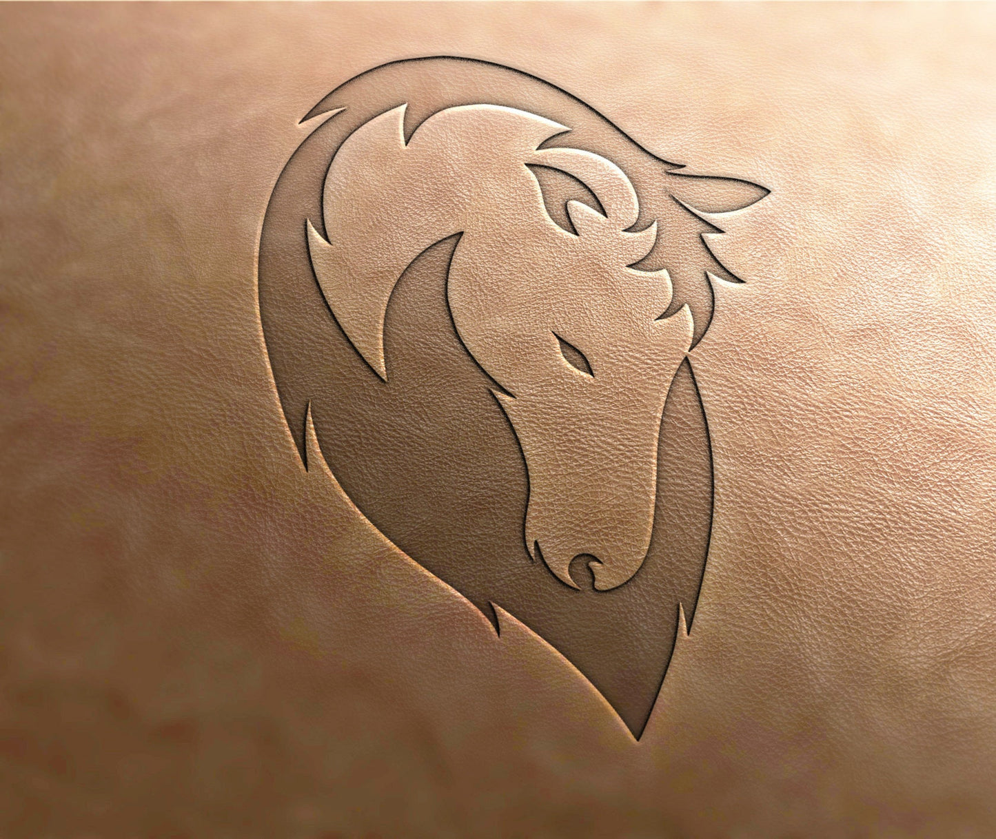 Leather Stamp : horse  - Delrin Material