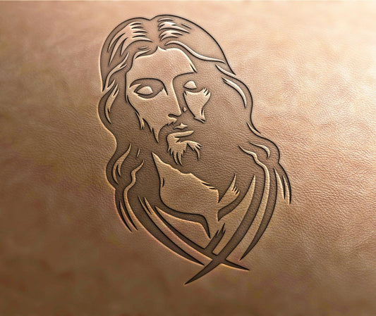 Leather Stamp : Jesus - Delrin Material