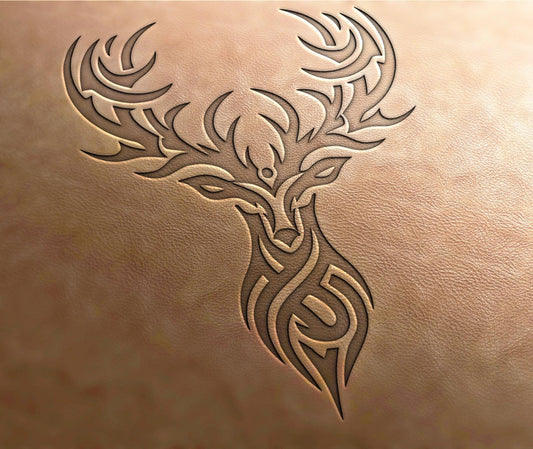 Leather Stamp : Deer - Delrin Material