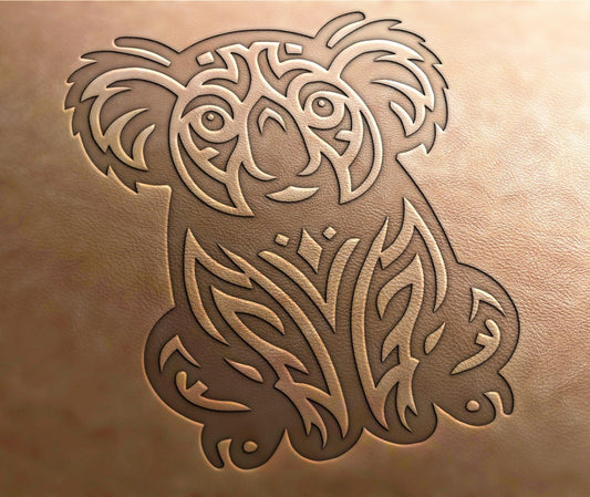 Leather Stamp : Coala - Delrin Material
