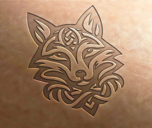 Leather Stamp : Celtic fox - Delrin Material