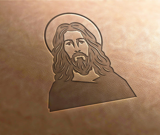 Leather Stamp : Jesus - Delrin Material