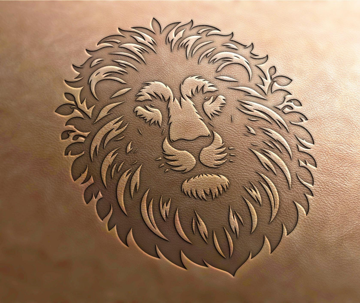 Leather Stamp : lion - Delrin Material