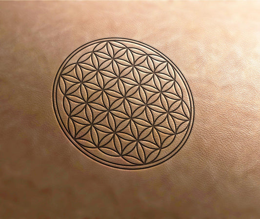 Leather Stamp : Flower of life - Delrin Material