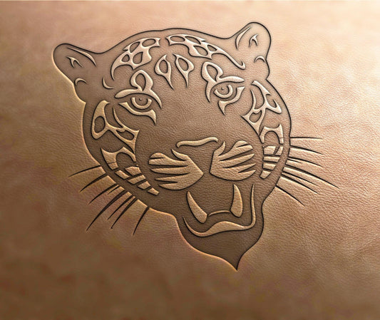 Leather Stamp (Delrin),Panther stamp, Jaguar stamp, Roaning Jaguar, Panther stamp,  leather stamps, custom leather stamp, embossing tools
