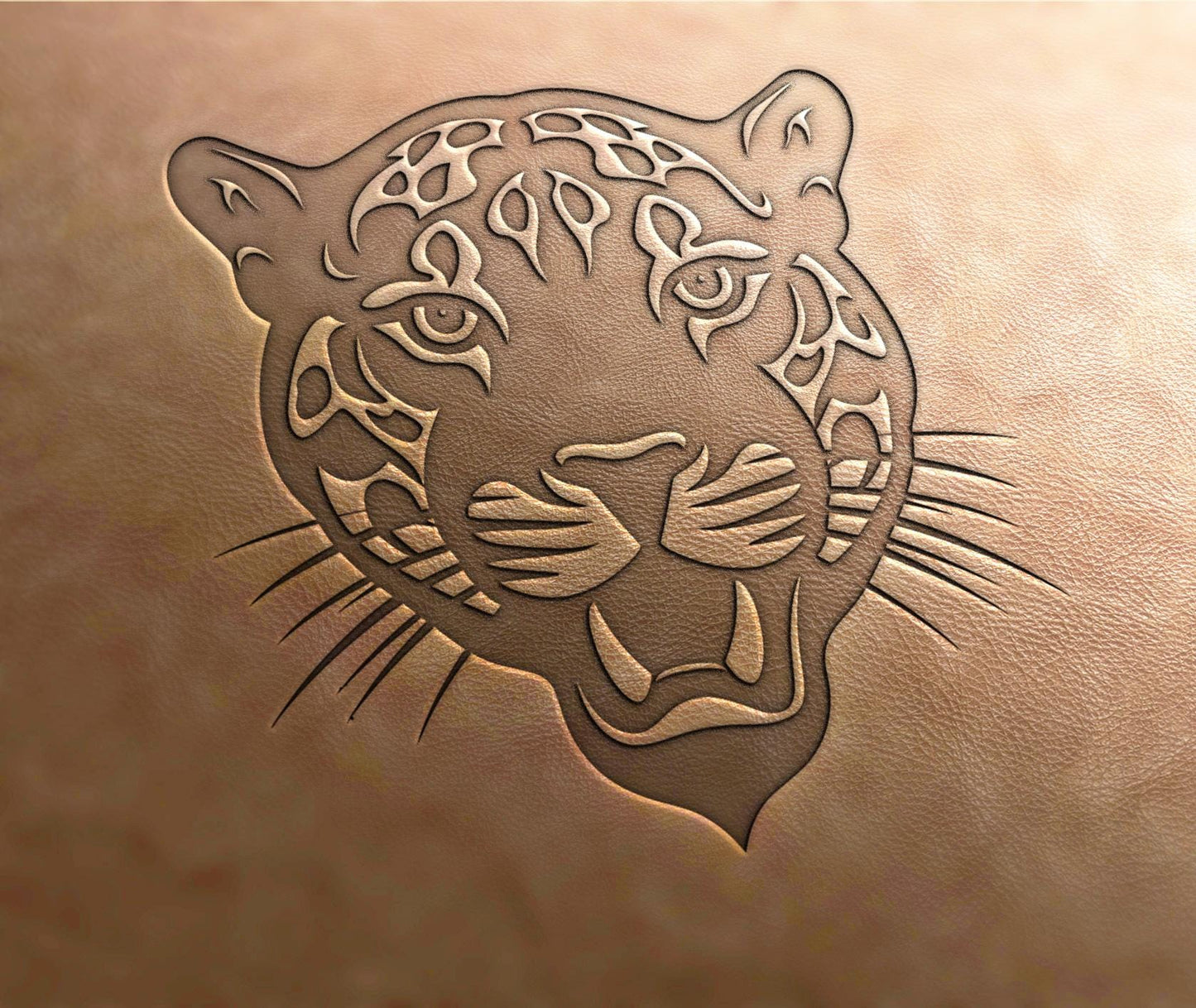 Leather Stamp ,Panther stamp - Delrin Material