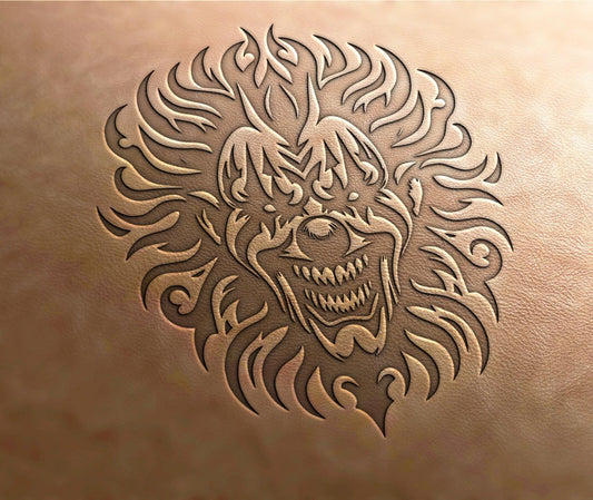 Leather Stamp : Joker - Delrin Material